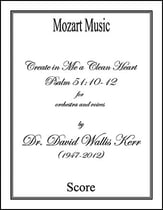 Create in Me a Clean Heart Orchestra sheet music cover